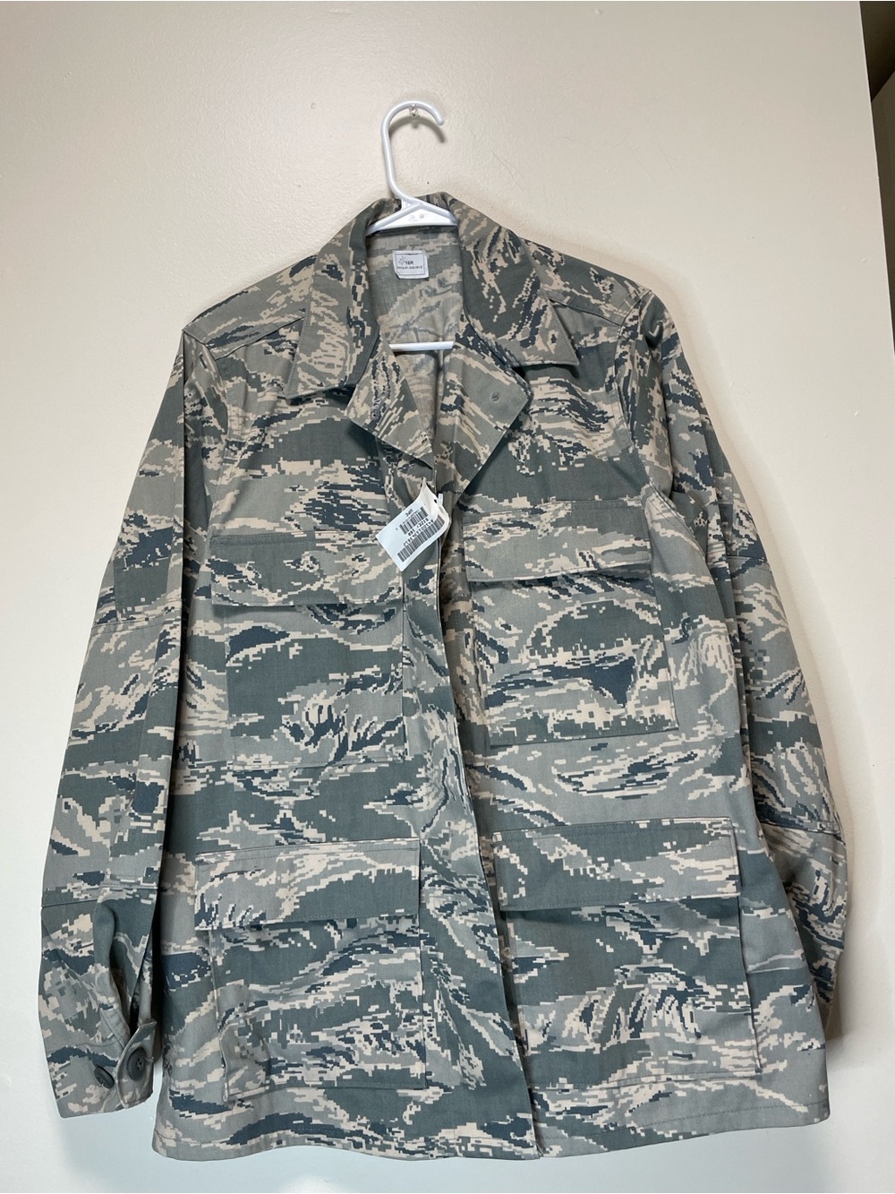 NWT US Air Force ABU Women’s Camo Utility Jacket Digital Tiger Stripe Size 16R